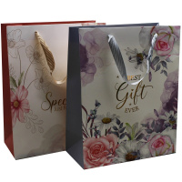 Пакет подарочный "Цветы для тебя" 32х26х12см 4 цвета 11547-24