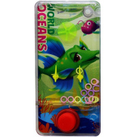 Игра водная "Пинбол 2в1. Морские обитатели" 1 кнопка 14х7см зеленый 10976-24