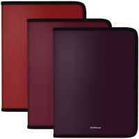 Папка на молнии A4+ "Matt Blackberry Marsala" ароматизированная, пластик 0,6мм ассорти 55024