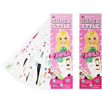 Альбом для творчества "София" 7х24см с контурами, 12 страниц с наклейками M-6542