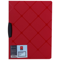 Папка-клип А4 "Cube" полипропилен 0,45мм красный E5450