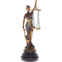 Фигурка декоративная "Фемида" 10х10х32см 714723
