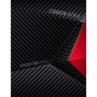 Тетрадь на кольцах А5 160л клетка "CarbonStyle" 7БЦ матовая ламинация 160ТК5В1_14359/067835