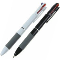 Ручка шариковая 0,5мм, автомат, 3-х цветная, 2 цвета корпуса BTM-BP-123-3/11713-24