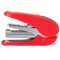 Степлер №10 15л глубина 30мм, со скобами, энергосберегающий, красный E0365