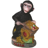 Копилка Обезьяна 22*13см черная, 2 вида Y2622-15