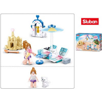 Конструктор "Розовая мечта. Райский пляж" 102 детали 19х14х4,5см пластик M38-B0862