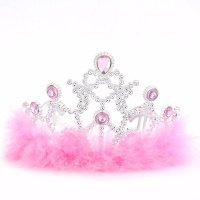 Корона с пухом 12х6см пластик XNH21-15