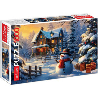 Пазлы 1000 эл. "Веселый снеговик" 68х48см 1000ПЗ2_30810/084909