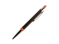 Ручка РШ "Bali" коричневый/оранжевый, корпус алюминий, отделка - хром 15BP0006-020