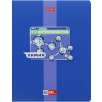 Тетрадь А5 48л клетка Химия "Яркая цветная" на скобе выборочный лак 084543