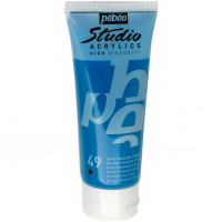 Краска акриловая 100мл циан "Studio Acrylics" 831-049