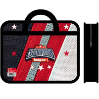 Папка с ручками 33х26х7,5см "Лига чемпионов" пластик ПМ-А4-25