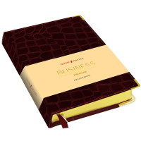 Ежедневник недатированный А6 "Grand croco" 304стр. бордовый,искусственная кожа с поролоном ЕКП620152