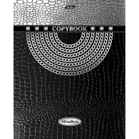 Тетрадь А5 96л клетка "Silver style" на скобе 3D фольга 3D лак матовая ламинация 96Т5лофлВ1/050526