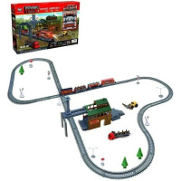 Железная дорога Локомотив + 4 вагона, 59х7х40,5см, длина пути 450см (свет, звук) 2083/YS269681 Железная дорога Локомотив + 4 вагона, 59х7х40,5см, длина пути 450см (свет, звук) 2083/YS269681