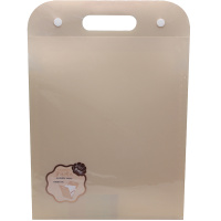 Портфель А4 13 отделений на 2-х кнопках пластик полипропилен оранжевая PM323