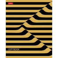 Тетрадь А5 48л клетка "Золотая иллюзия" на скобе, фольгирование, 5 дизайнов 48Т5фВ1/062737