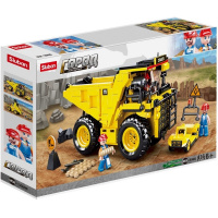 Конструктор "Белаз" 416 деталей 47x29x7см пластик (3 фигурки) 38-0806