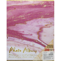 Фотоальбом 200 фото 10*15см "Нежные дюны. Розовые" АФ-8841