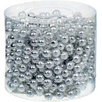 Бусы 5м d-7мм, серебро Y10448-24