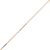 Кисть синтетика плоская №2 длинная ручка покрыта лаком  22202