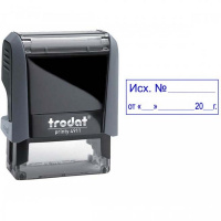 Оснастка для штампа 38 х 14мм "Исход № с датой" ассорти 4911 РЗ