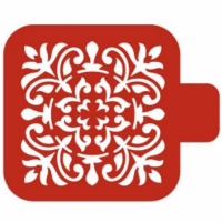 Трафарет пластиковый 9х9см с ручкой М9О-24