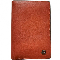 Обложка для документов "Black Square" 9х13х0,5см светло-коричневая, натуральная кожа PP5255B3/CU