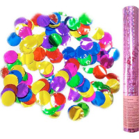 Хлопушка безопасная 30см, пневматическая, разноцветное конфетти, фольга 109764