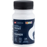 Грунт акриловый 100мл белый художественный 5827915