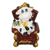 Статуэтка Бык в кресле 7х4,8х5см 4 вида 20672