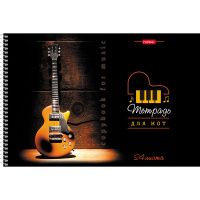 Тетрадь для нот А4 24л "Музыка вечера" на спирали горизонтальная 24ТдН4Всп_18960/054897