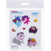 Наклейки "Смешарики" А6 11,5х15см 4 листа в пакете с европодвесом 4Р6н/084972