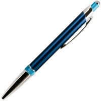 Ручка РШ "Bali" синий/голубой, корпус алюминий, отделка - хром 15BP0006-030