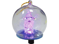 Сувенир Овечка в шаре, 6,5см, стекло, светящийся, 4 цвета Y1492-14