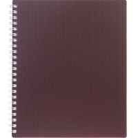 Тетрадь А5 80л клетка "Velvet. Бордо" на спирали пластиковая обложка 081571