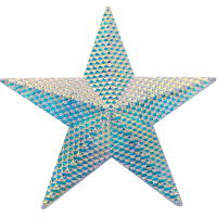 Верхушка на елку Звезда 21см, желтые огни, пластик Y10661-24