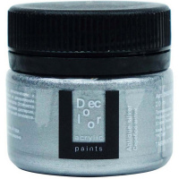 Краска акриловая 20мл "Деколор" серебро антик 2603103