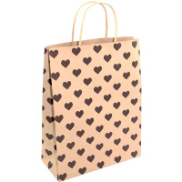 Пакет подарочный 25х32х11см крафт с рисунком Y7064-18