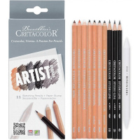 Набор карандашей для графики 10шт + растушевка "Drawing 101" дерево, картон CC465 11