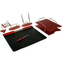 Набор настольный 7 предметов, розовое дерево 28318/7S-1A