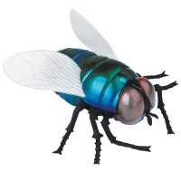 Муха р/у 11х10см пластик (свет, вращение 360 градусов) 9921Y