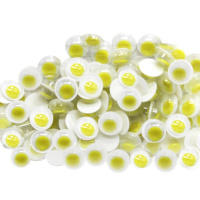 Декоративные элементы глазки подвижные д.7мм, 100шт желтые Y4331-16
