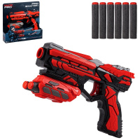 Пистолет 21х20см с патронами 6шт, пластик JB0208884