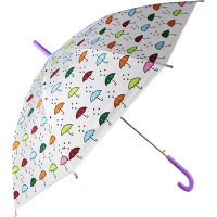 Зонт детский 54см (д.85см) "Зонтики" автомат 2018-469