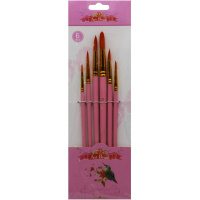 Набор кистей синтетика 6шт. круглые (№ 2,4,6,8,10,12) Y10739-24