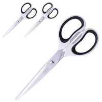 Ножницы 17,5см "Pro" сталь, ручки пластик с прорезиненными вставками E6058