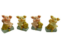 Брелок Поросёнок на деньгах 4,5см 4 вида Y6877-18