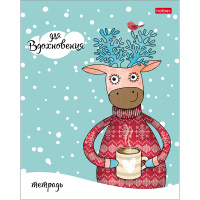 Тетрадь А5 18л линия "Для Вдохновения" на скобе тиснение 5 дизайнов 18Т5тВ2/063108